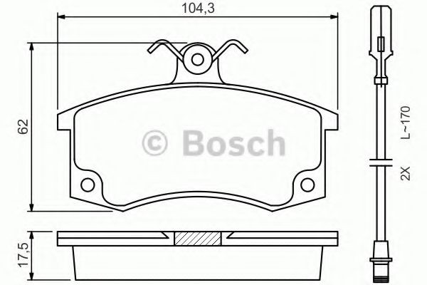 Тормозні колодки Bosch 0986494533
