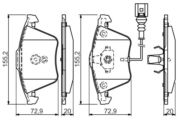 Гальмівні колодки Bosch 0986494550 ціна, від 48.54 USD