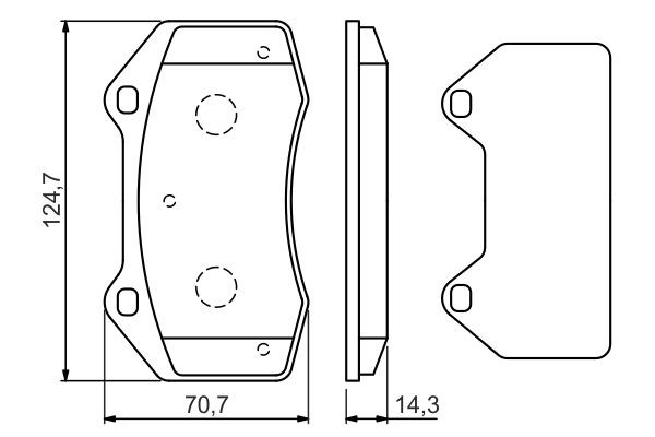 Купити 0986494551 Bosch Колодки гальмівні передні, дискові