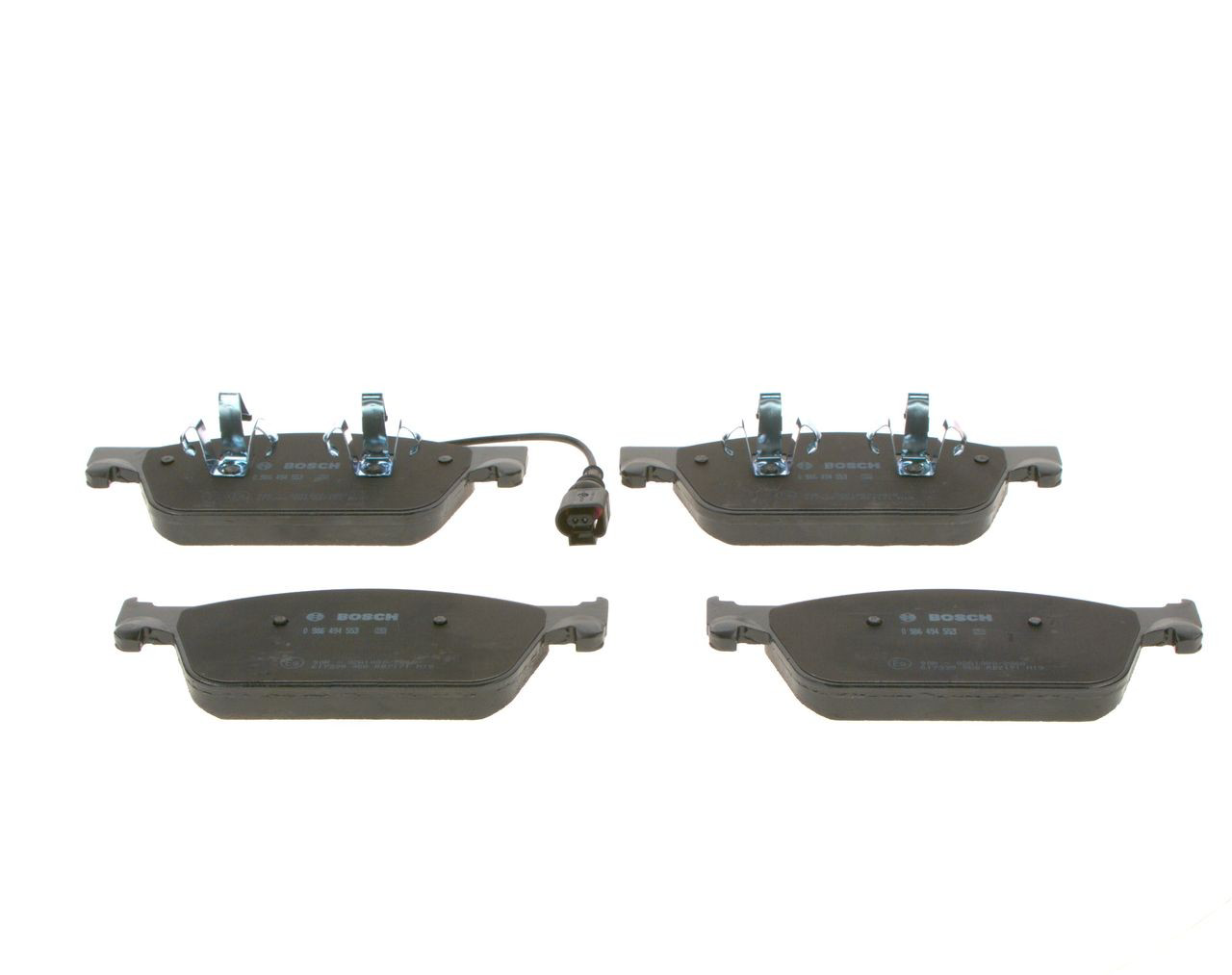 Передні тормозні колодки 0986494553 Bosch