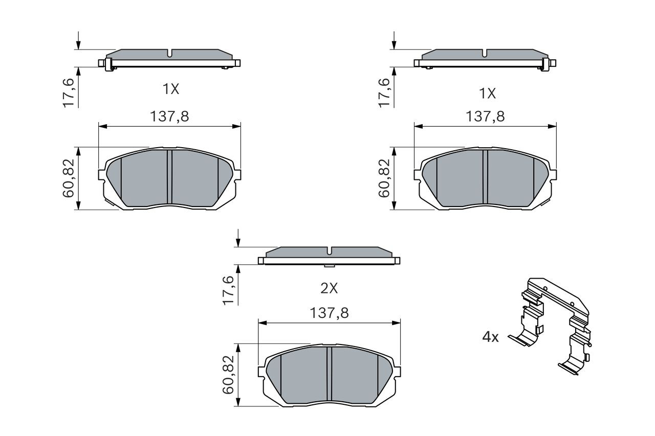 Гальмівні колодки Bosch 0986494559 ціна, від 32.54 USD