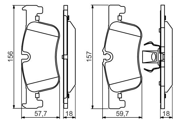 Гальмівні колодки Bosch 0986494561 ціна, від 42.03 USD