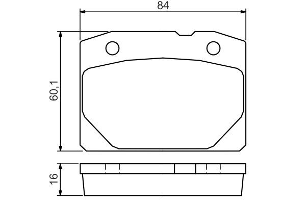 Передні тормозні колодки 0986494568 Bosch