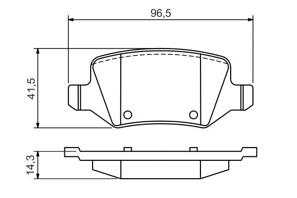 Задні гальмівні колодки Bosch 0986494569 ціна, від 19.55 USD