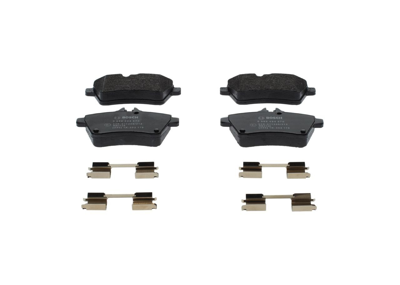 0986494570 Bosch Передні гальмівні колодки