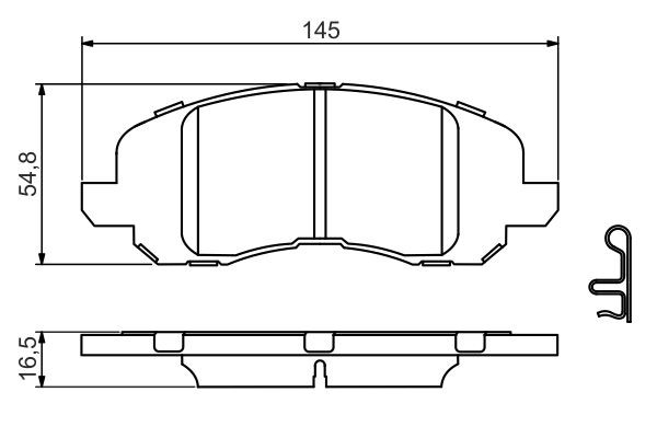 Гальмівні колодки Bosch 0986494575 ціна, від 24.07 USD