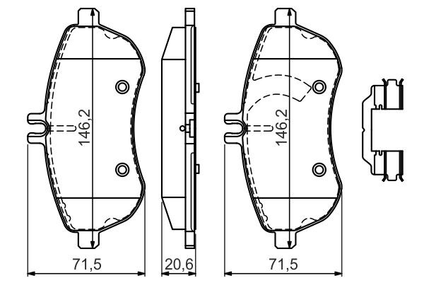 Гальмівні колодки Bosch 0986494593 ціна, від 40.47 USD