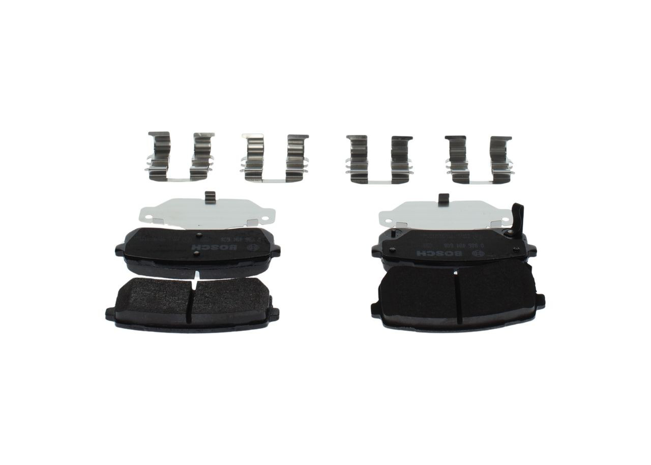 Задні гальмівні колодки Bosch 0986494608 ціна, від 21.05 USD