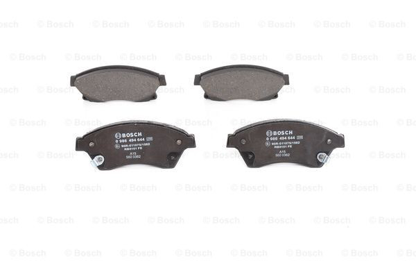 Купити 0986494644 Bosch Колодки гальмівні передні, дискові