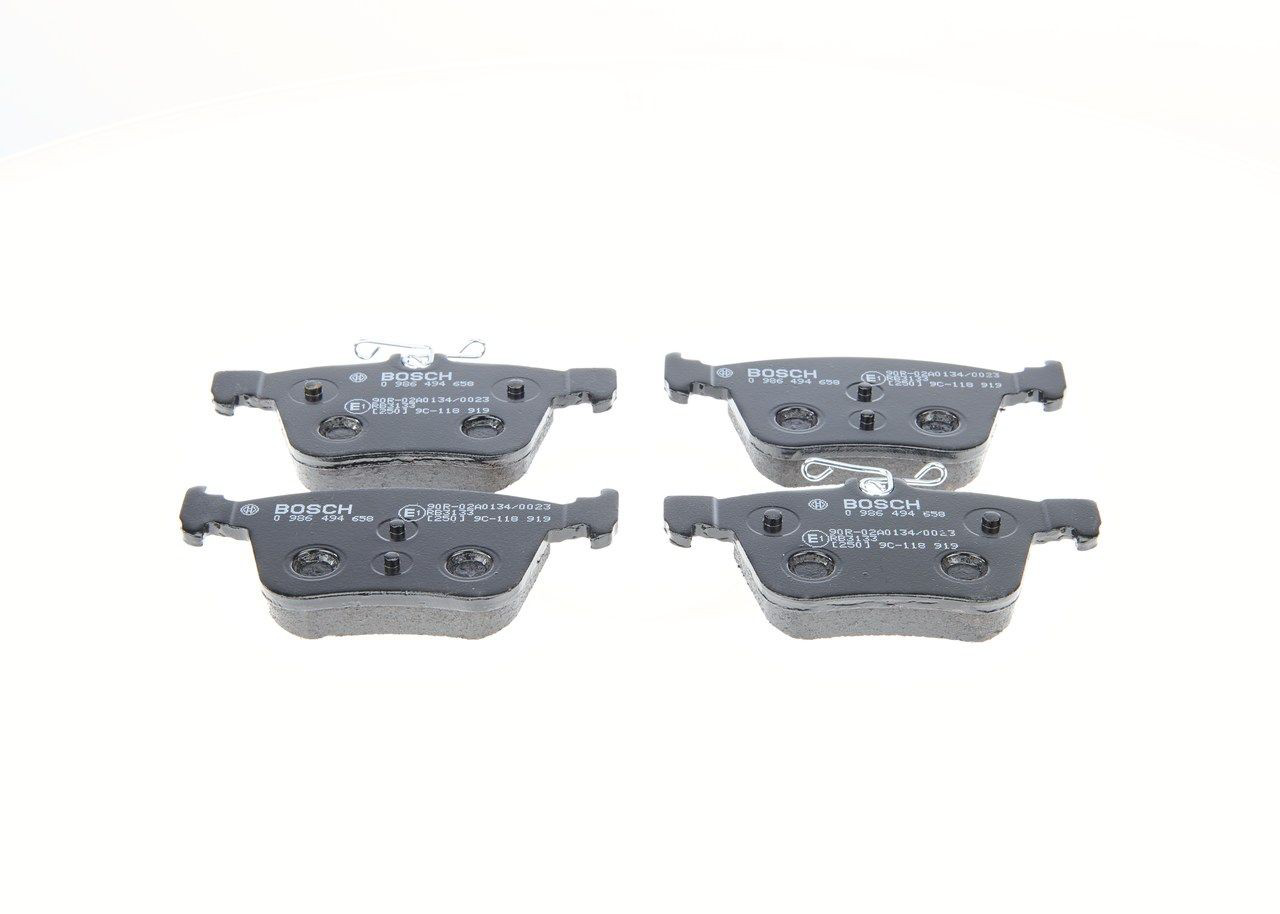 0986494658 Bosch Колодки гальмівні задні, дискові