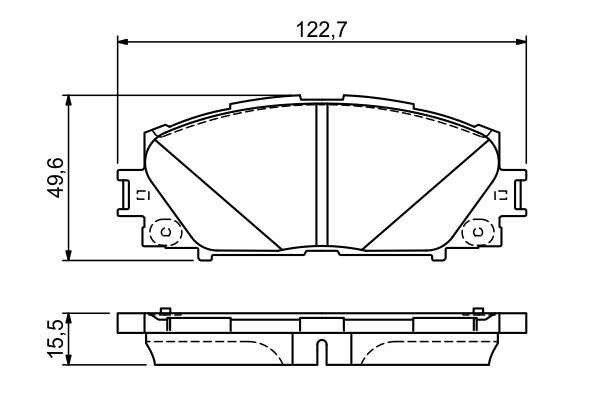 Гальмівні колодки Bosch 0986494670 ціна, від 30.18 USD