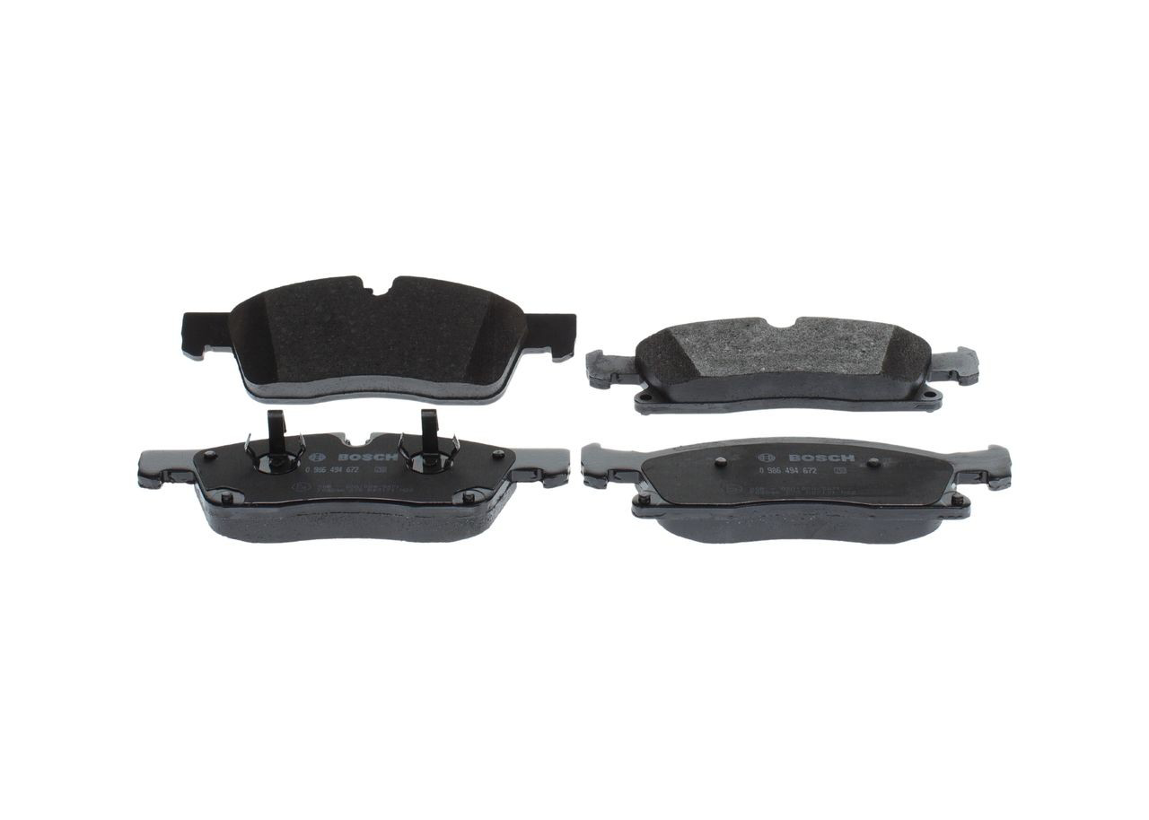 0986494672 Bosch Передні гальмівні колодки