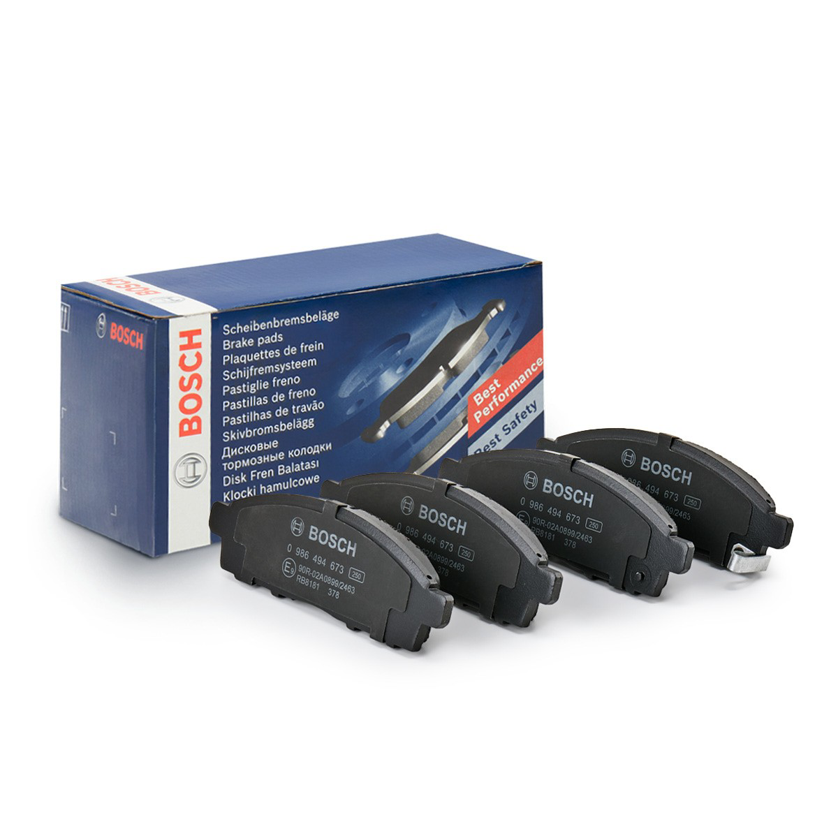 Гальмівні колодки Bosch 0986494673 ціна, від 36.38 USD
