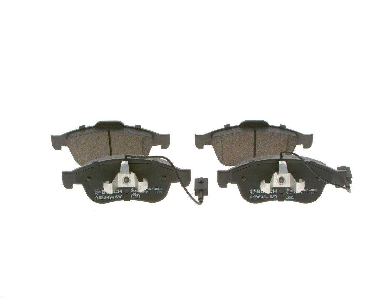 Купити 0986494680 Bosch Колодки гальмівні передні, дискові