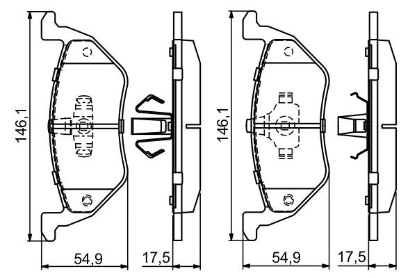 Купити 0986494683 Bosch Задні колодки
