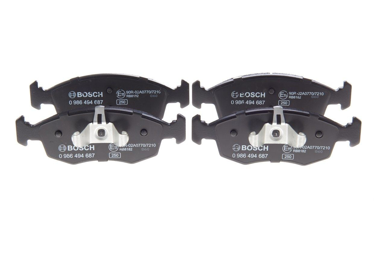 0986494687 Bosch Передні гальмівні колодки