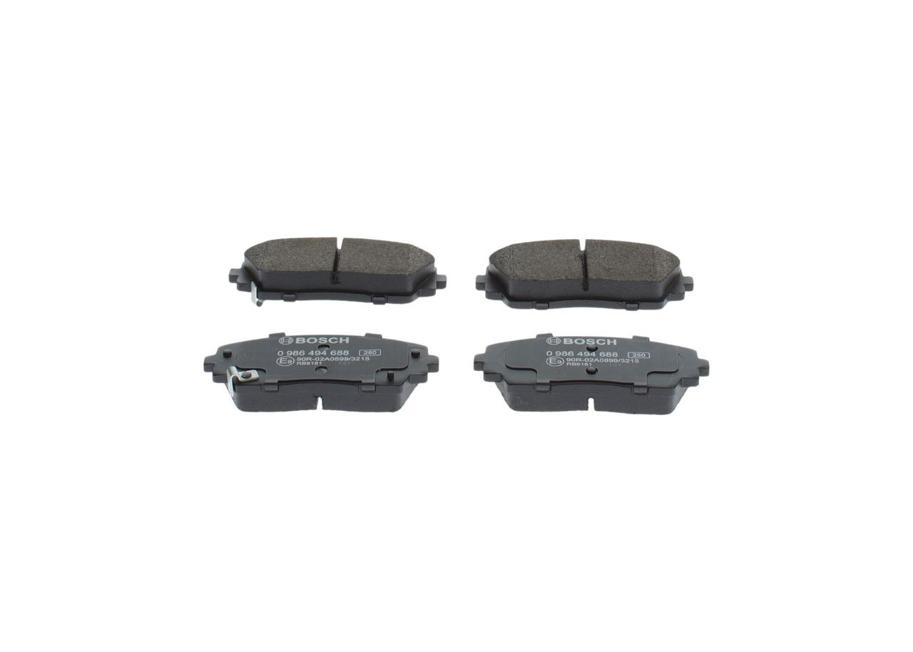 0986494688 Bosch Передні гальмівні колодки