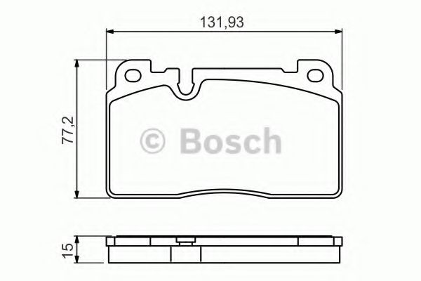 Купити 0986494702 Bosch Колодки гальмівні передні, дискові