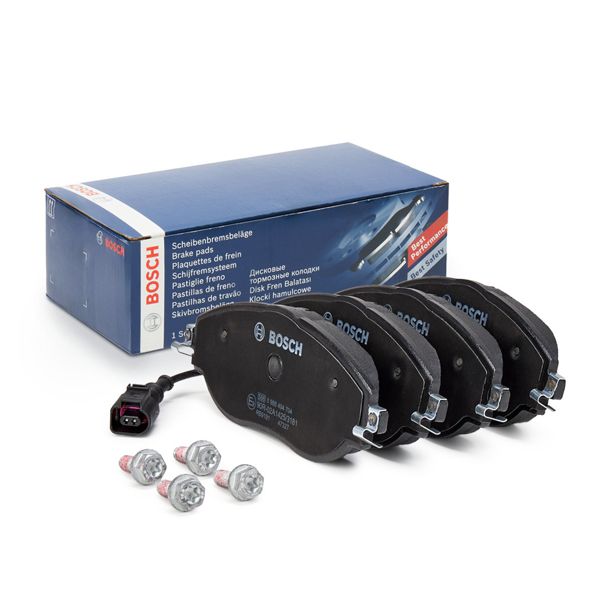 Купити 0986494704 Bosch Колодки гальмівні передні, дискові