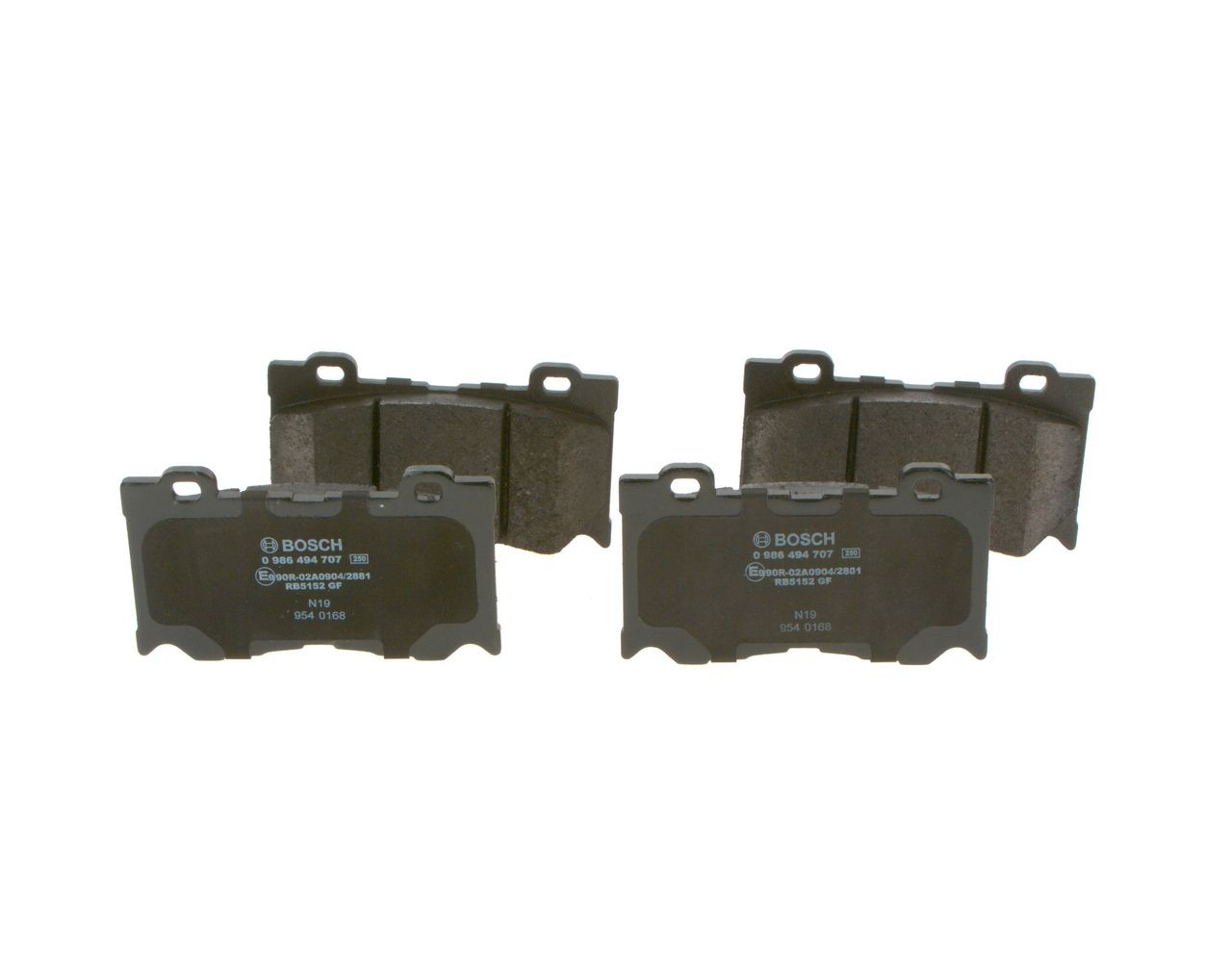 Передні тормозні колодки 0986494707 Bosch