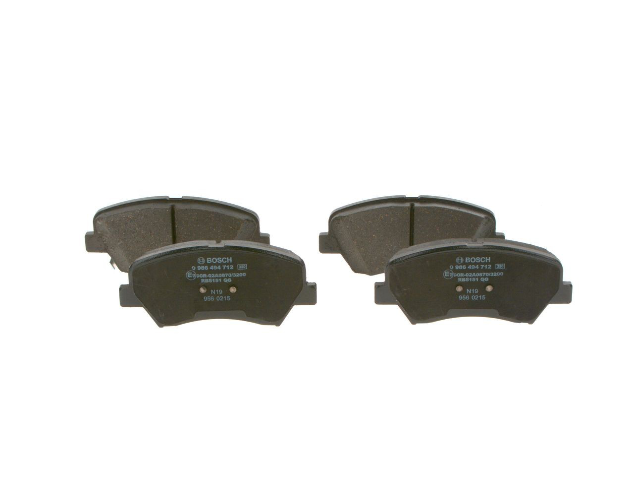 Купити 0986494712 Bosch Колодки гальмівні передні, дискові