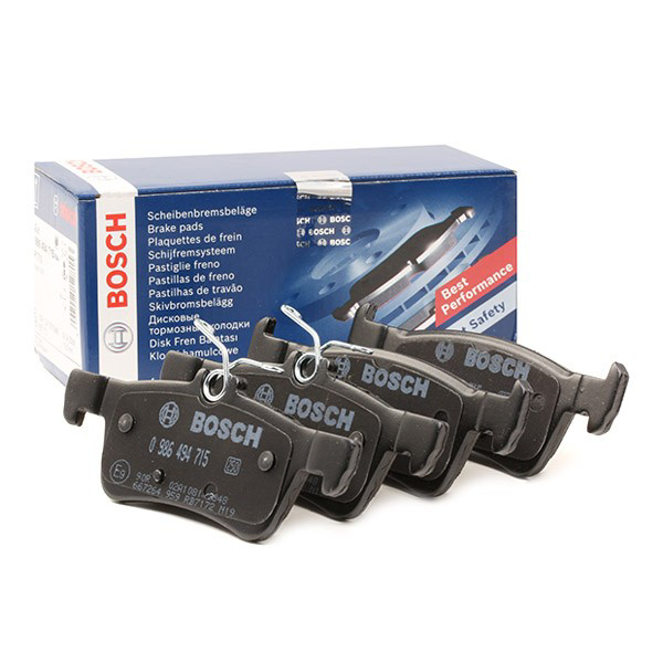 Задні гальмівні колодки 0986494715 Bosch
