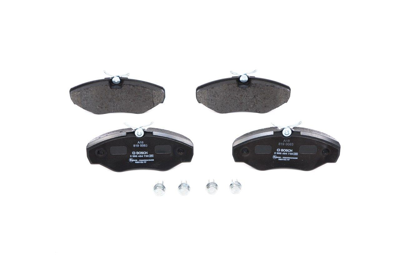 0986494730 Bosch Передні гальмівні колодки