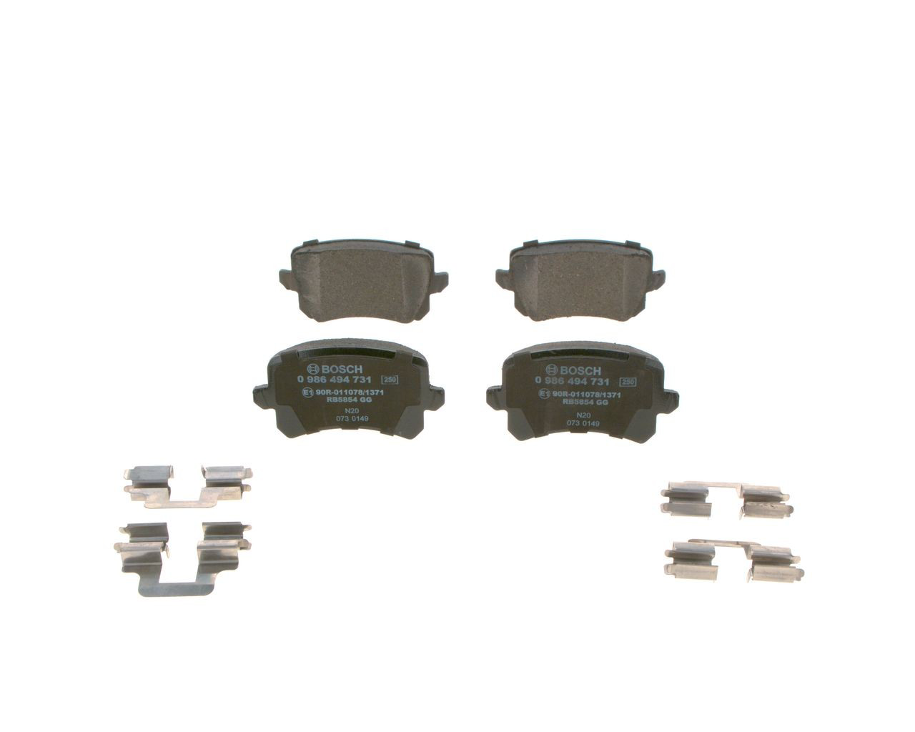 Задні гальмівні колодки Bosch 0986494731 ціна, від 28.38 USD