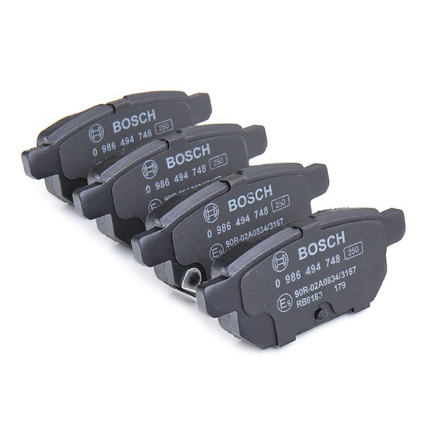 0986494748 Bosch Колодки гальмівні задні, дискові