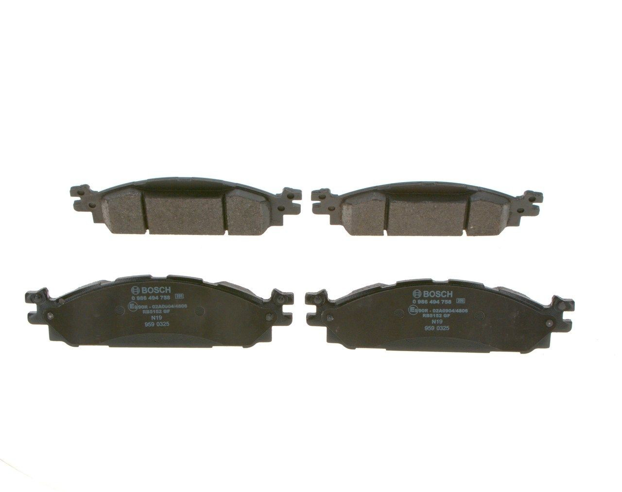 Гальмівні колодки Bosch 0986494758 ціна, від 42.19 USD