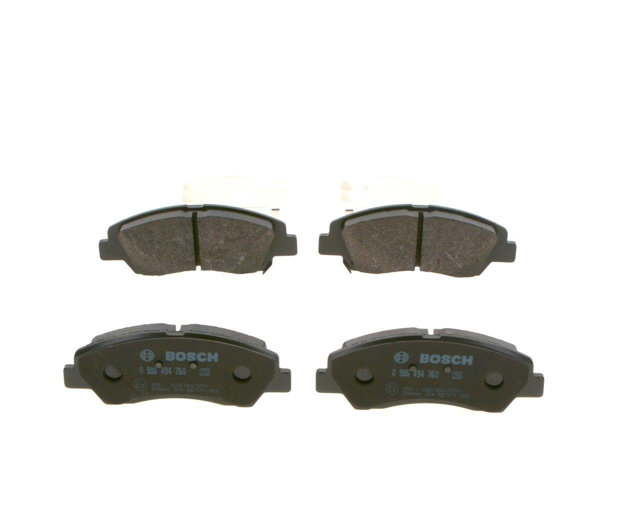 0986494760 Bosch Передні гальмівні колодки