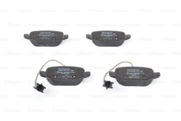 0986494776 Bosch Колодки гальмівні задні, дискові