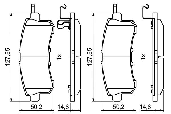 0986494778 Bosch Колодки гальмівні задні, дискові