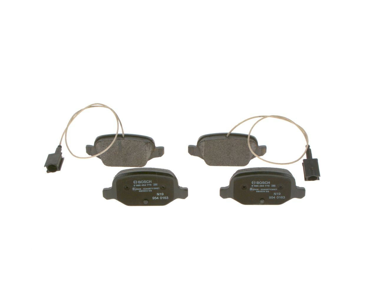 Купити 0986494779 Bosch Колодки гальмівні передні, дискові