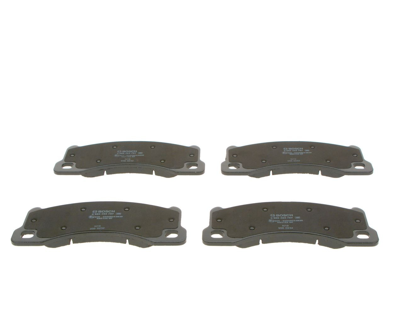 Передні тормозні колодки 0986494787 Bosch
