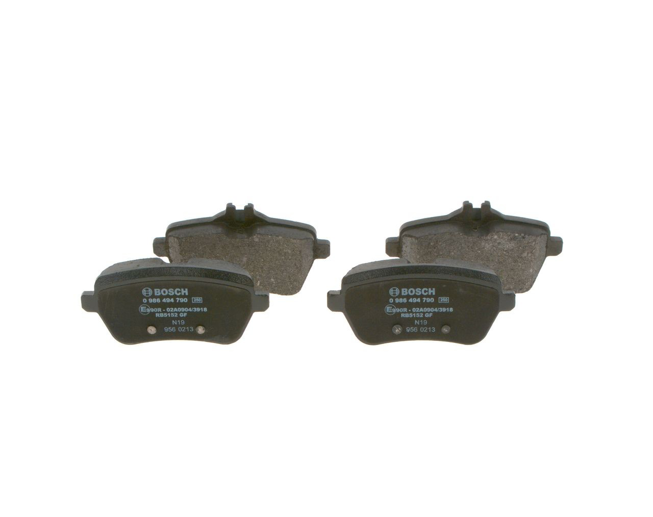 0986494790 Bosch Колодки гальмівні задні, дискові