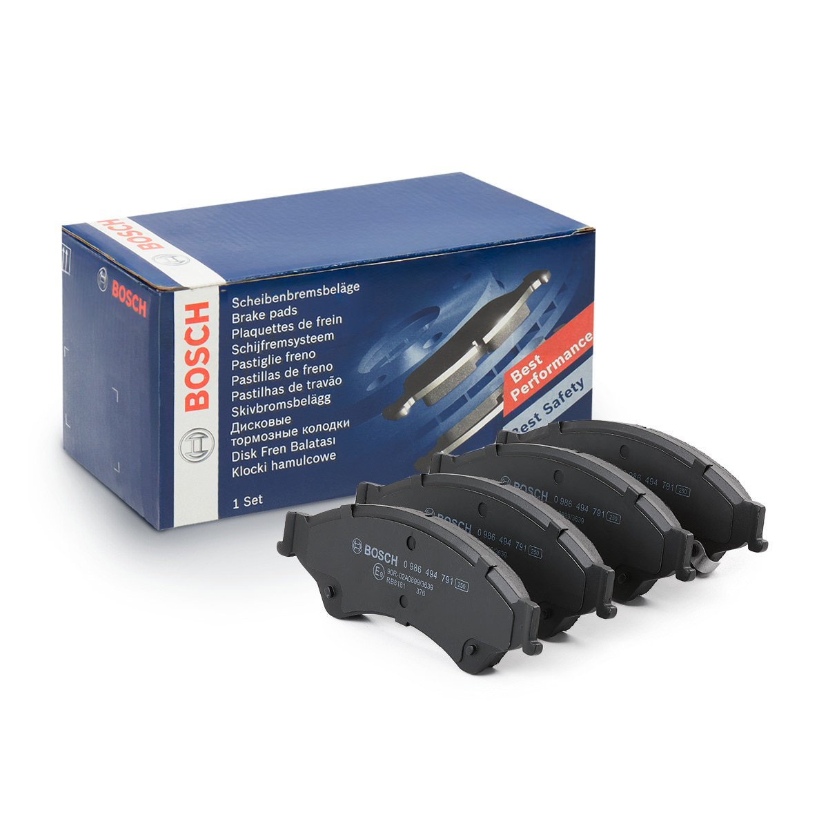 Передні тормозні колодки 0986494791 Bosch
