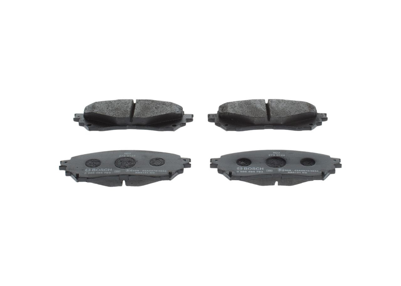0986494793 Bosch Передні гальмівні колодки