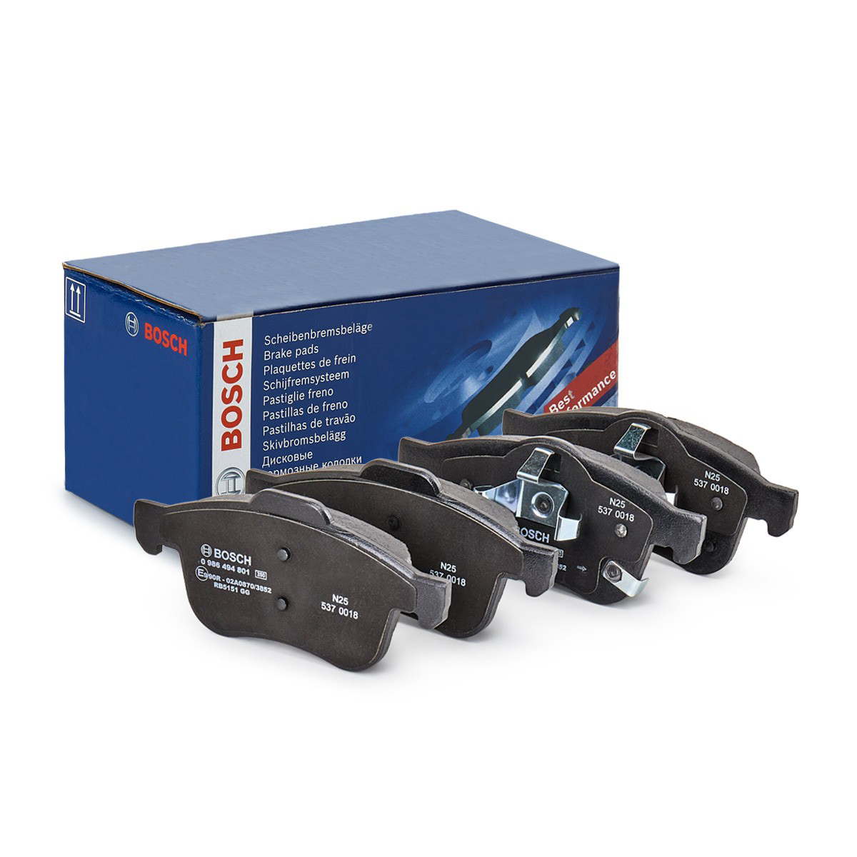 Гальмівні колодки Bosch 0986494801 ціна, від 39.24 USD