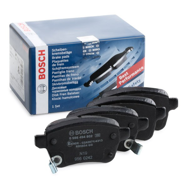 Задні гальмівні колодки 0986494802 Bosch