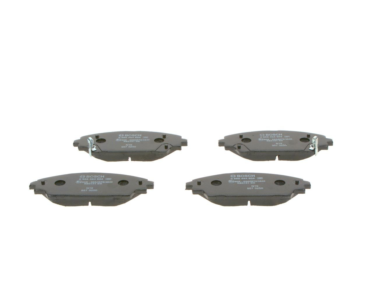 Купити 0986494804 Bosch Колодки гальмівні передні, дискові