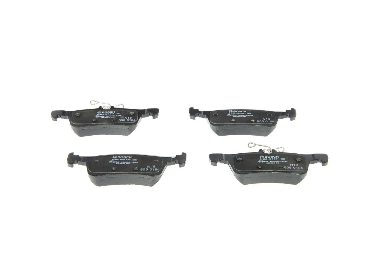 0986494811 Bosch Колодки гальмівні задні, дискові