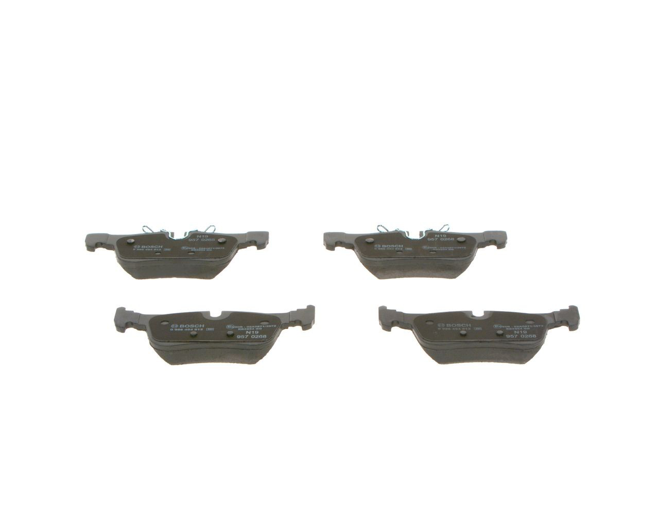 0986494812 Bosch Колодки гальмівні задні, дискові