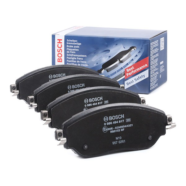0986494817 Bosch Передні гальмівні колодки