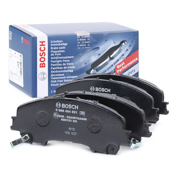 Купити 0986494821 Bosch Колодки гальмівні передні, дискові