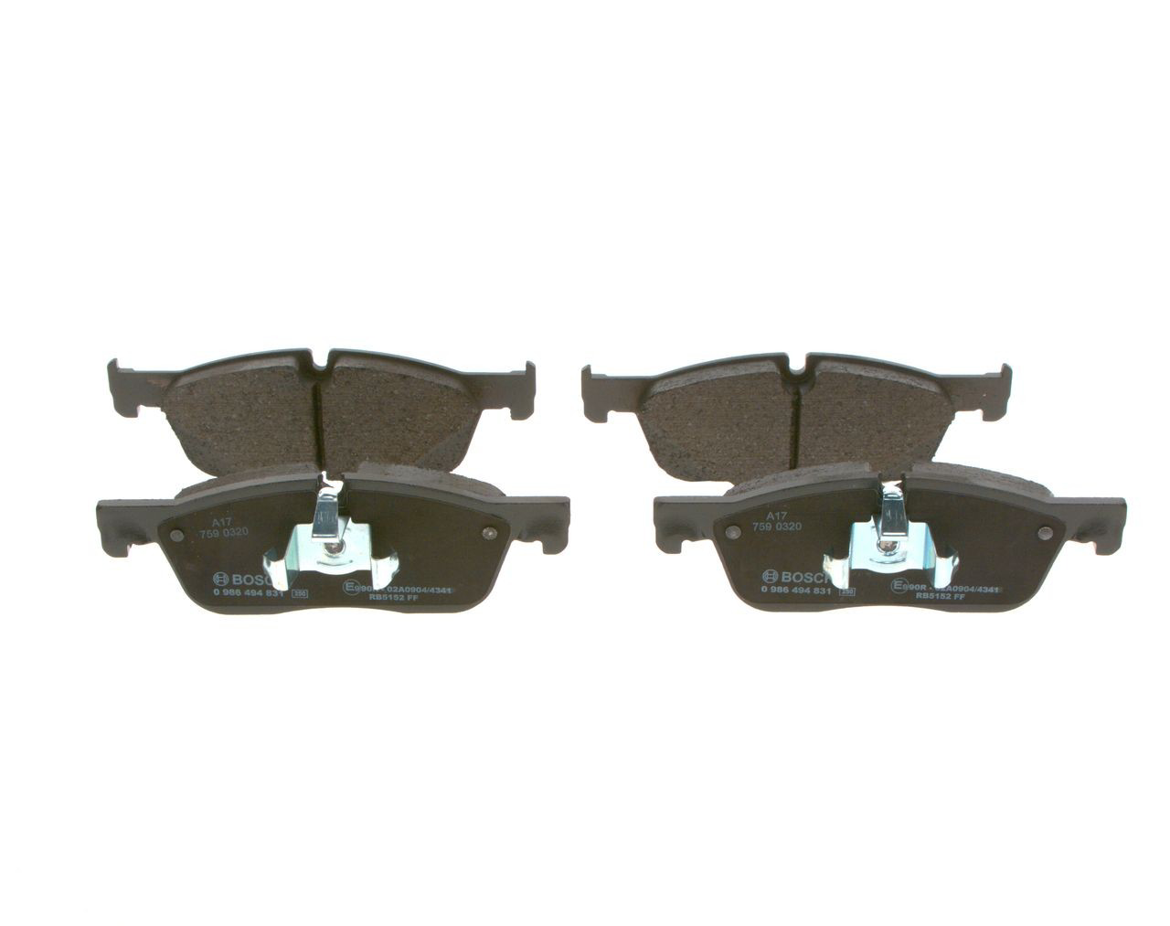 0986494831 Bosch Передні гальмівні колодки