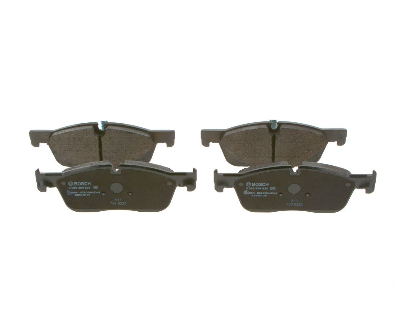 Гальмівні колодки Bosch 0986494831 ціна, від 57.48 USD