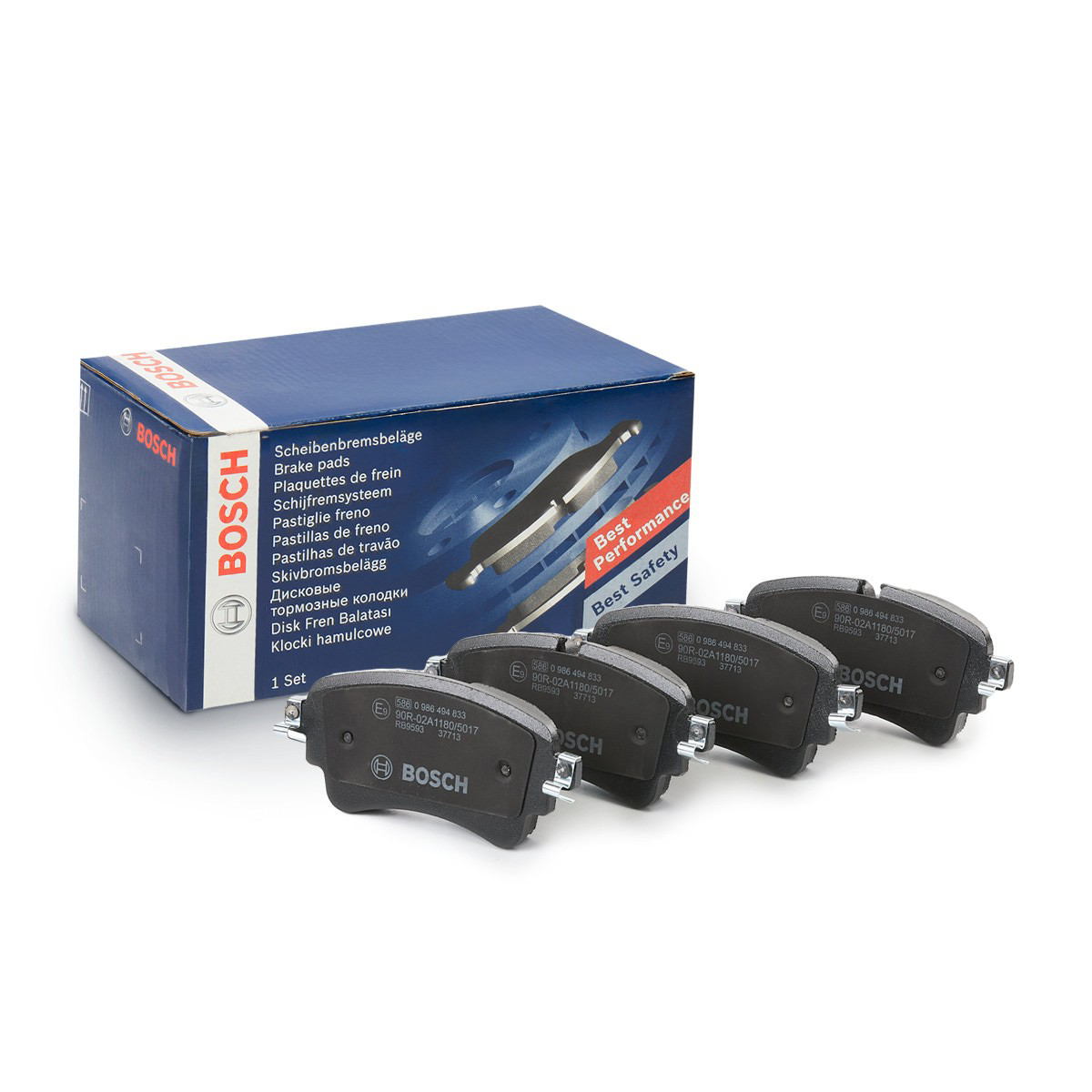 Купити 0986494833 Bosch Задні колодки