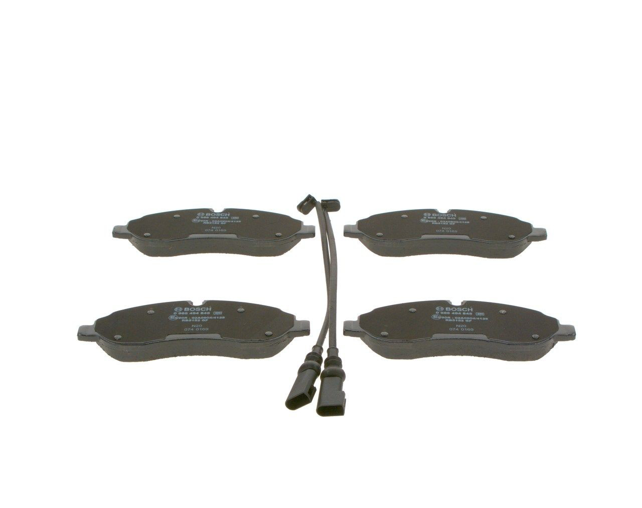 Передні тормозні колодки 0986494845 Bosch
