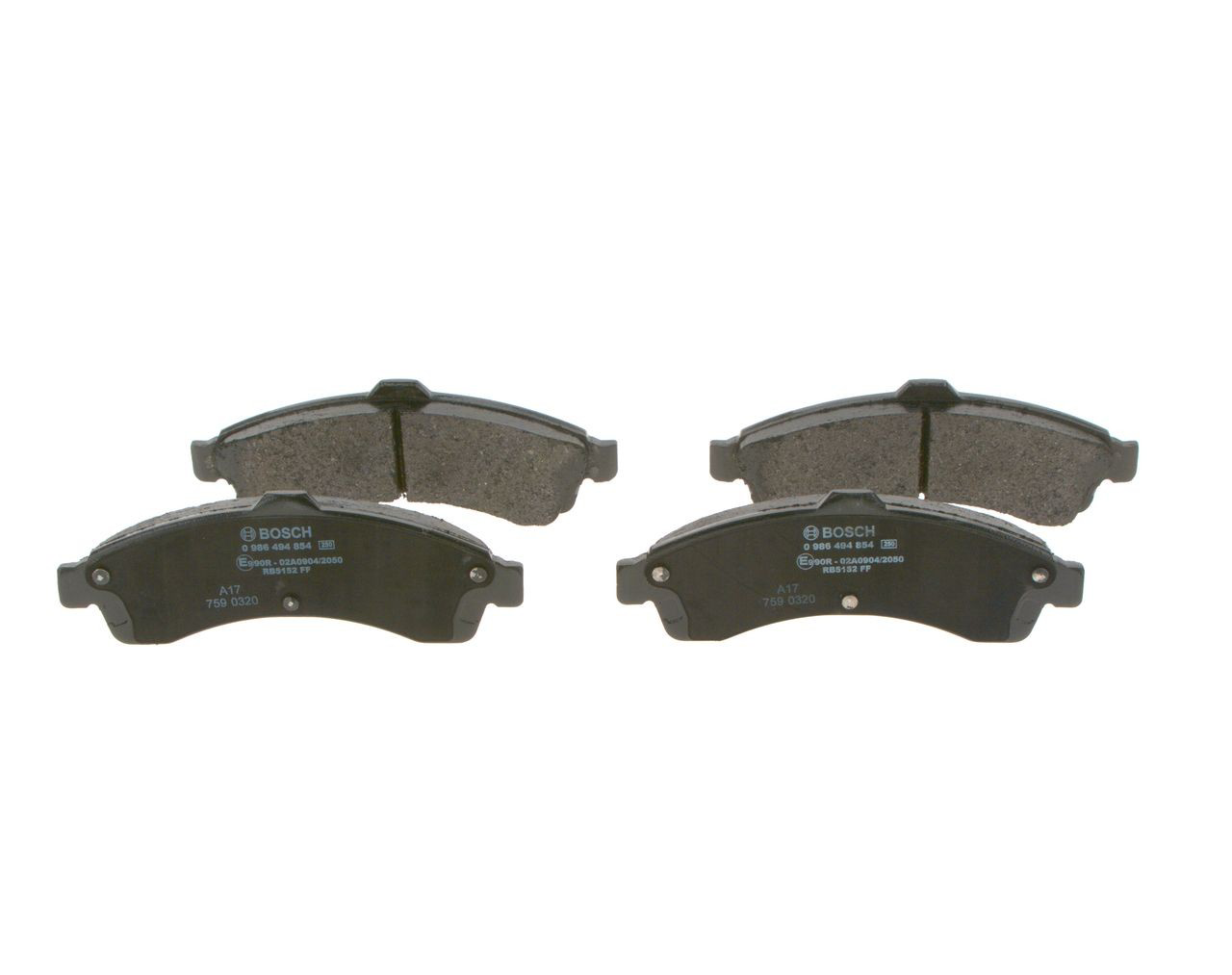Гальмівні колодки Bosch 0986494854 ціна, від 35.48 USD